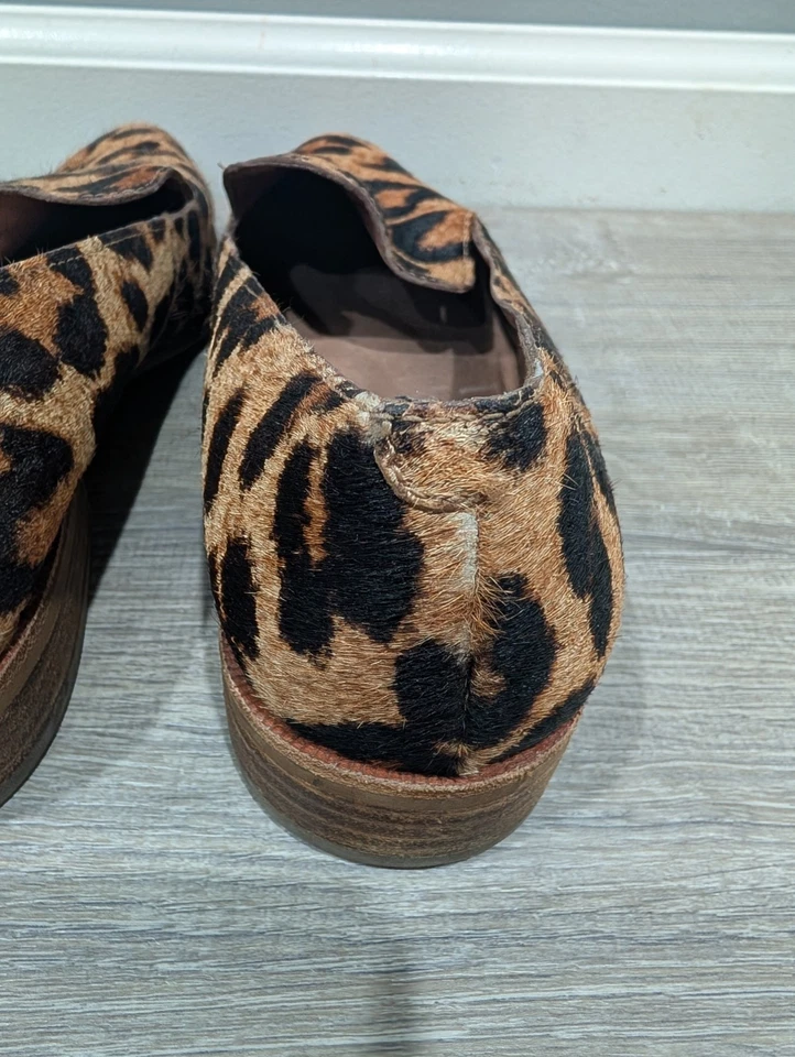 Mocasines Madewell The Orson Leopardo Estampado Animal Pelo de becerro Sin cordones Mujeres Talla 10 Foto 4 de 4