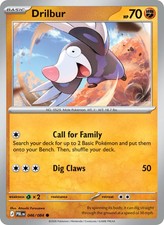 Drilbur 46/84 Common | Pitch Black | Pokemon Card