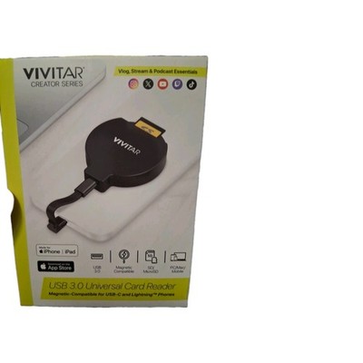 Vivitar Creator Series USB 3.0 Universal Card Reader For C & Lightning SD/Micro