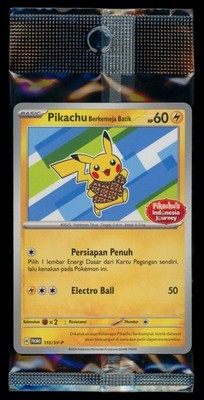 NEW! - Pokemon Pikachu Berkemeja Batik 155/SV-P Indonesia Journey