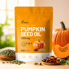 vivonu Pumpkin Seed Oil with Saw Palmetto 1000mg 300 Softgels