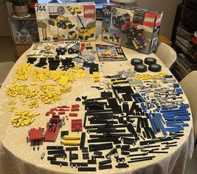 Vintage LEGO Lot 1980 Technic #8860 Basic #744 Motor Box Manuals Incomplete