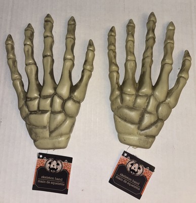 Halloween Plastic Skeleton Hands Fake Spooky Human  Bone Party Home Decor 8.5 
