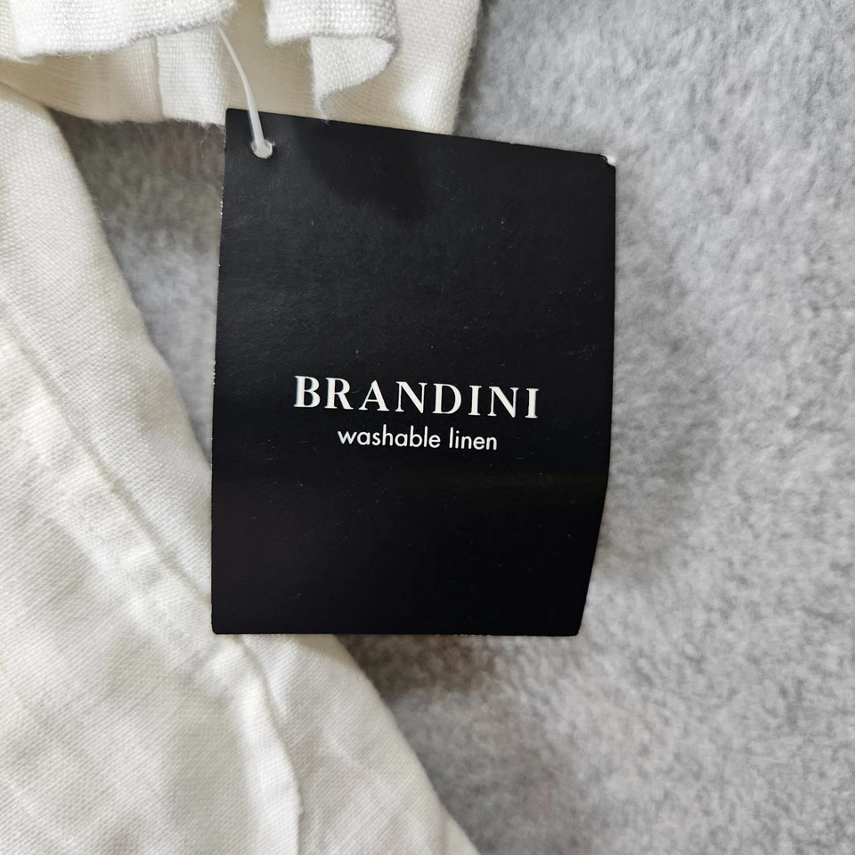 Chaqueta Blazer Ligera Brandini Para Hombre Talla L 100% Lino Marfil Abotonada Nueva con Etiquetas Foto 3 de 4