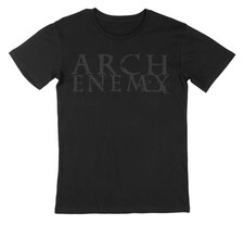 Arch Enemy Black on Black Logo - T-Shirt Size S-5XL DTG Reprint