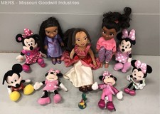 Lot Of 10 Mixed Disney Plush Dolls