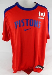 2024-25 Detroit Pistons Tolu Smith #35 Game Used Red Shooting Shirt XXL DP105388