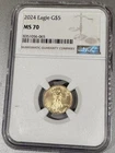 2024 Gold American Eagle $5 1/10oz NGC MS70! Top Pop!