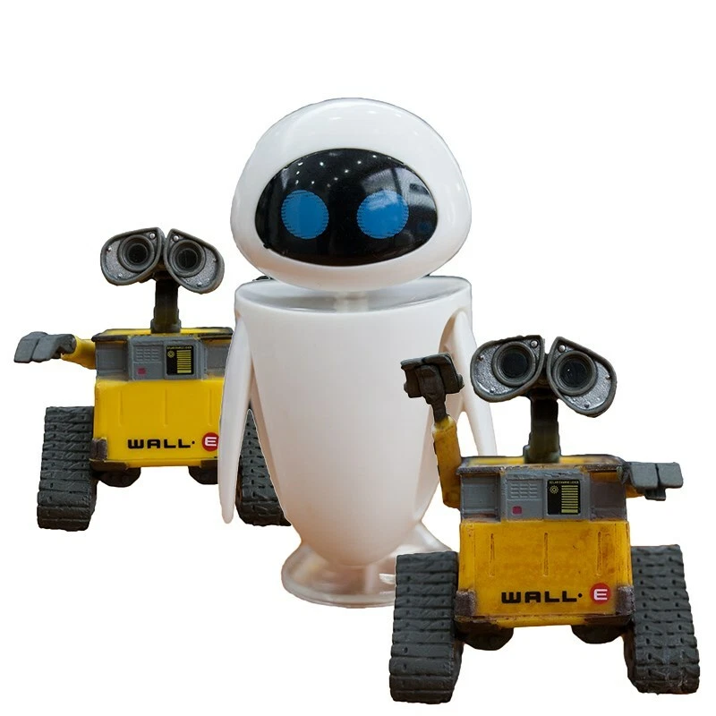 Disney Pixar Wall E And Eve Action Figure Robot Toys Movie Posable New in Box