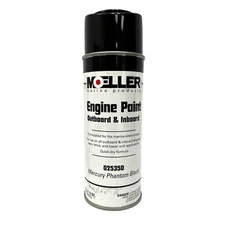 Moeller 025350 Outboard Motor Spray Paint Mercury Phantom Black 1960-Present