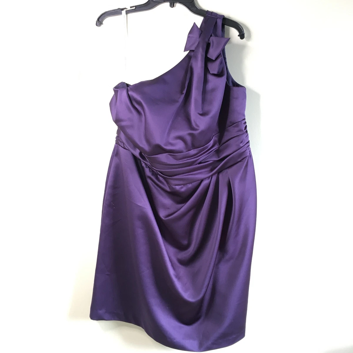 David's bridal top purple wedding dress