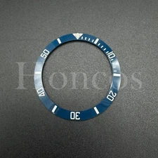 38mm Dark Blue/WHT Ceramic Bezel Insert Ring Fits For Rolex Sub 40mm Case Watch