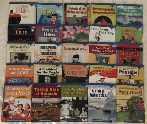 Lot Set 25 PB Books 4th Grade 4 Leveled Readers Homeschool Journeys HMH Reading