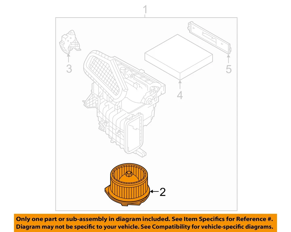 Used HVAC Blower Motor fits: 2015 Nissan Altima  Grade B - Imagem 3 de 4