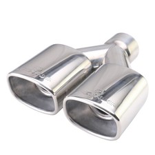 1pc 2.5 Id Chrome Weld Dual Exhaust Pipe Muffler Tips Square Tip New Tip 1pc 2.5 Id Chrome Weld Dual Exhaust Pipe Muffler Tips Square Tip New Tip