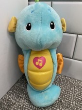 Fisher Price Soothe N Glow Plush Pink Stuffed Animal Seahorse Ocean Wonders Hg2