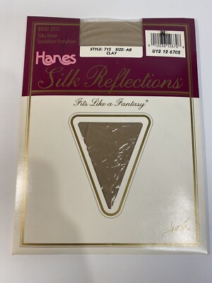Vintage Hanes Silk Reflections Silky Sheer Clay AB Pantyhose NOS
