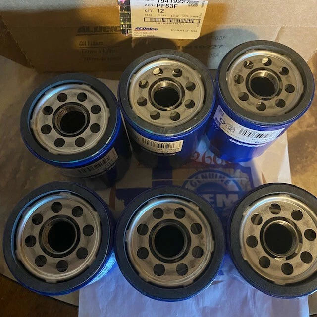 Filtro de óleo de motor genuíno GM ACDelco PF63 PF63E PF63F conjunto de 6 - Imagem 3 de 4