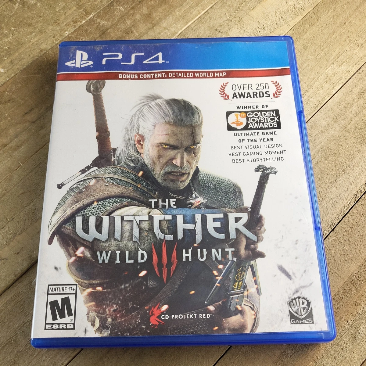 THE WITCHER WILD HUNT 3 FOR PS4 (W/ MAP)