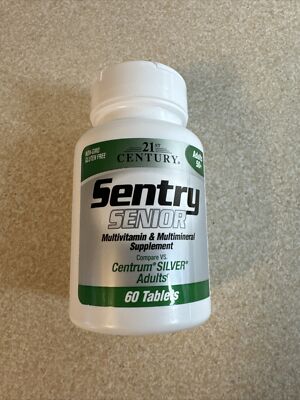 Sentry Senior, Multivitamin & Multimineral Supplement, Adults 50+, 60 Tablets