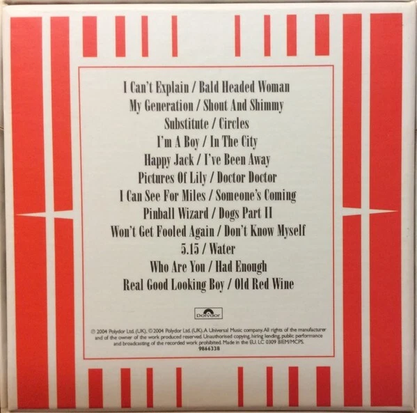 The Who The 1st Singles Box 12-CD Set NEW My Generation/Substitute/Who Are You+ - Image 2 of 4