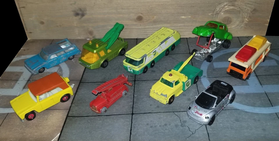 MATCHBOX SERIE 1-75 & SUPERFAST SCALA 1:63/100 LOTTO 9 MODELLINI GIOCATI 1950-90 - Immagine 4 di 4