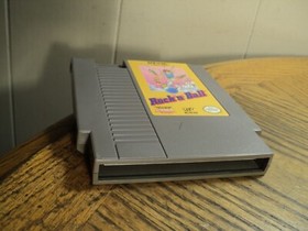 Rock N Ball (Nintendo NES, 1990) Cartridge & Sleeve