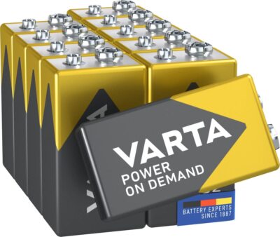 VARTA Power on Demand 9V Block Batterie Smart Home Rauchmelder 10er Pack