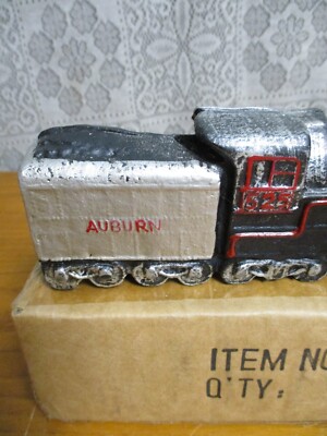 Auburn 525 Locomotive Cast Iron Train Door Stop Antique