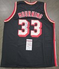 ALONZO MOURNING SIGNED AUTO MIAMI HEAT BLACK JERSEY JSA AUTOGRAPHED