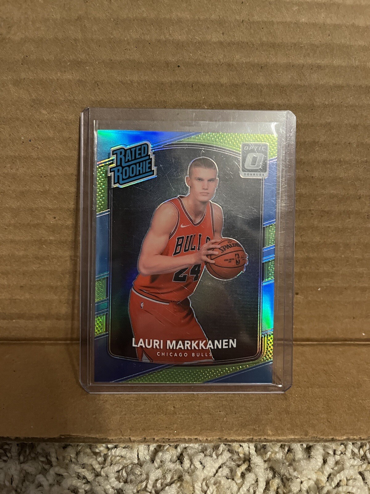 2017-18 Panini Donruss Optic Lauri Markkanen Rated Rookie RC Green Prizm /175!!!