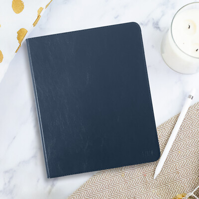 iPad Mini 5  Genuine Cowhide Leather Case - With Pencil Holder - Sleep/Wake
