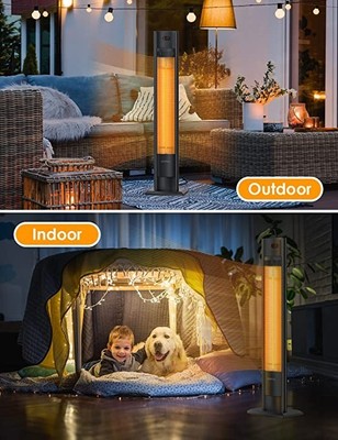 Oraimo Patio Heater Outdoor Heater with Remote 1500/750W ETL IP55-  Certificat... | eBay