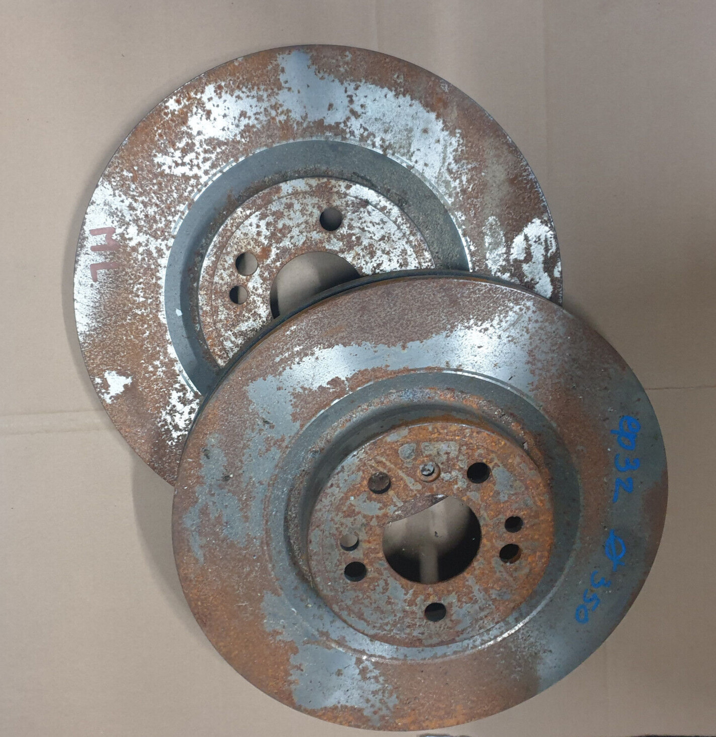 Disques de frein ventilés 350mm haute dissipation thermique Mercedes GL X164