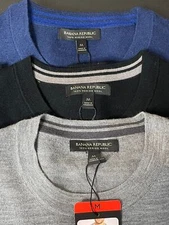 Banana Republic Men’s Merino Wool Crew Neck Sweater
