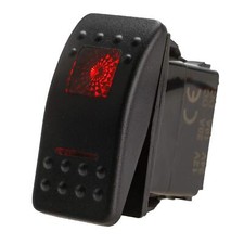 12v 20 Amp Red Waterproof DPDT 7 Pin On-Off-On 2 Position Boat Rocker Switch