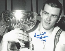 TORONTO MAPLE LEAFS DAVE KEON SIGNED AUTHENTIC 8X10 PHOTO C w/COA NHL HOF 