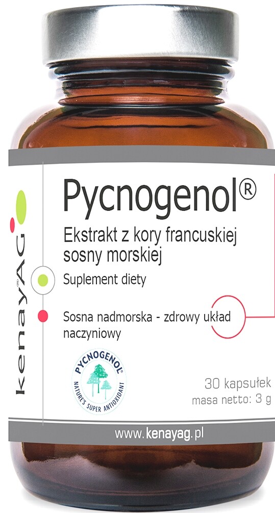 Extracto de corteza de pino marino francés Pycnogenol® 100 mg 30 cápsulas