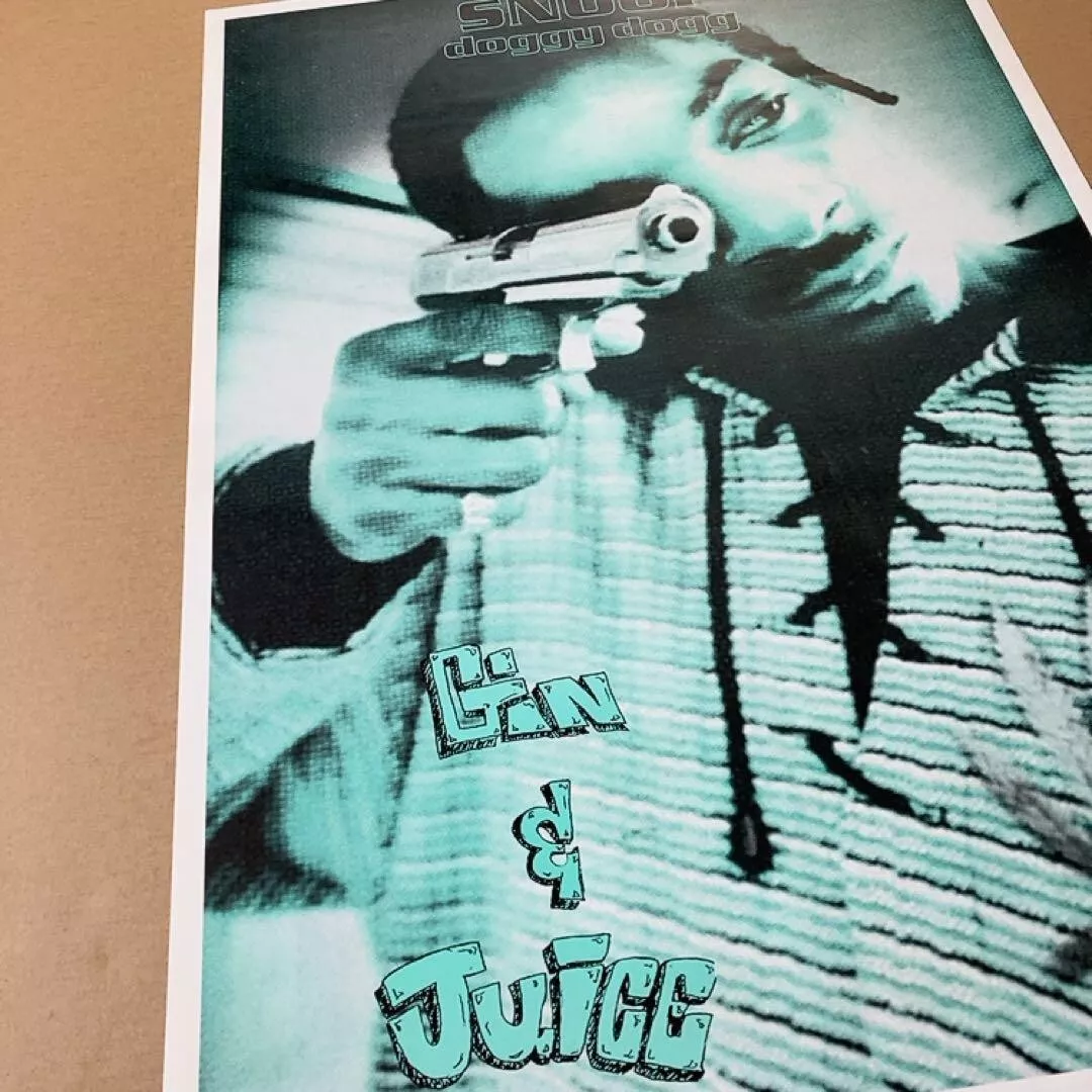Snoop doggy dogg Vintage Poster 90s Gin & Juice | eBay