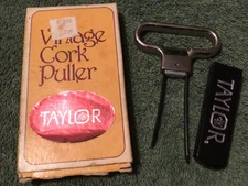 Vintage Taylor Wine Cork Puller Twist Opener