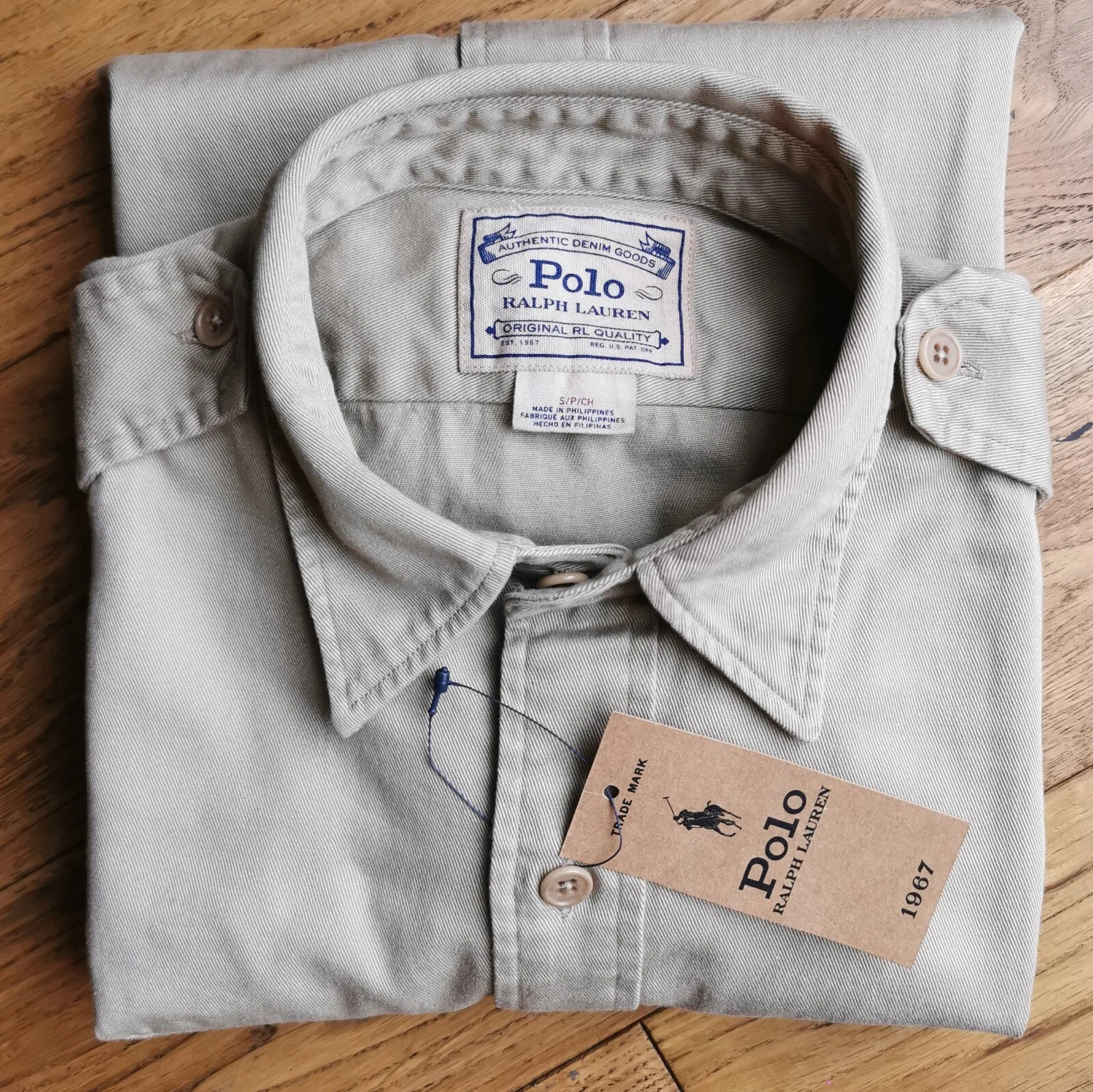 POLO Ralph Lauren Light Beige Denim Jacket size S