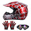thumbnail 42  - DOT Youth Kids Helmet Dirt Bike ATV Motocross Off-Road S M L XL /Goggles Gloves