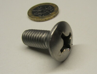 Viti Testa Ovale Phillips 3/8-16 X 1 Pollice - Acciaio Inox 18-8 - Confezione Da 10 Pezzi