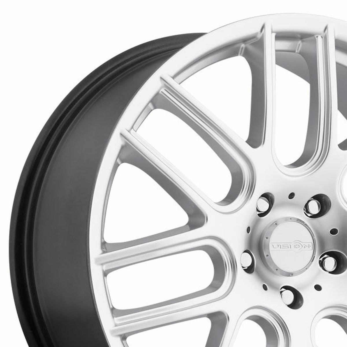 VISION 426 Hyper Silver Aluminum Wheel 18in W8in One Piece Cast