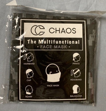 CHAOS the Multifunctional Scarf Headband Mask Multi Tube Geometric O/S NEW