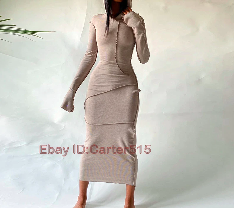Hooded top maxi dress