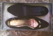 Zapatos Hush Puppies para mujer 9 M negros tacones en bloque perspicacia elásticos línea superior sin cordones