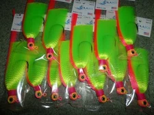 3 Pack Snook Flare Hawk Jigs Flair Electric Chicken Weight+Hook Choice T&A JIGS