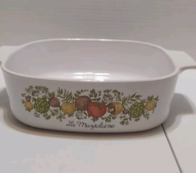 RARE* Vintage La Marjolaine Spice Of Life 2 QT Corning Ware A-2-B Casserole