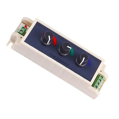 MEIRIYFA RGB LED Light Dimmer Knob Controller Switch,DC12-24V 3 Channel Br
